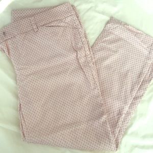 Pink & White Patterned Pants